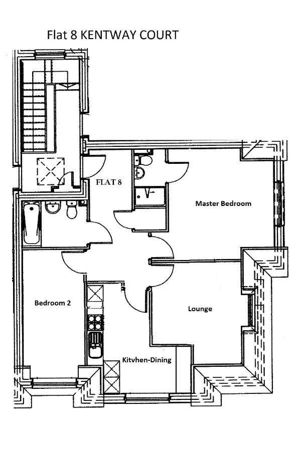 2 Bedroom 2 Bathroom Apartment 8 Including Free Parking Bromley Eksteriør billede